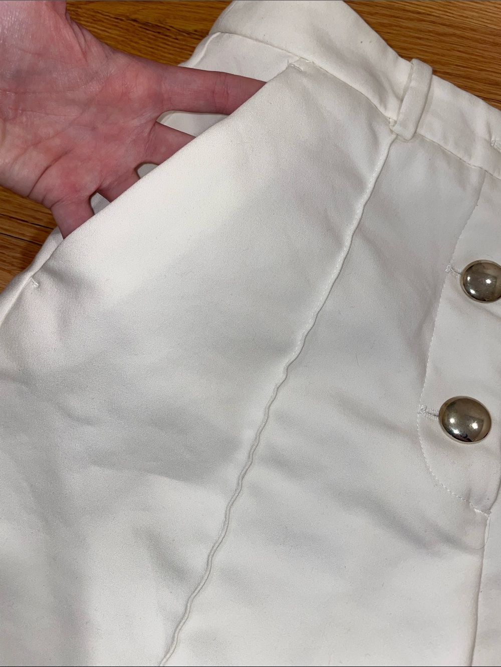 Zara white dress business shorts - Picture 4 of 5